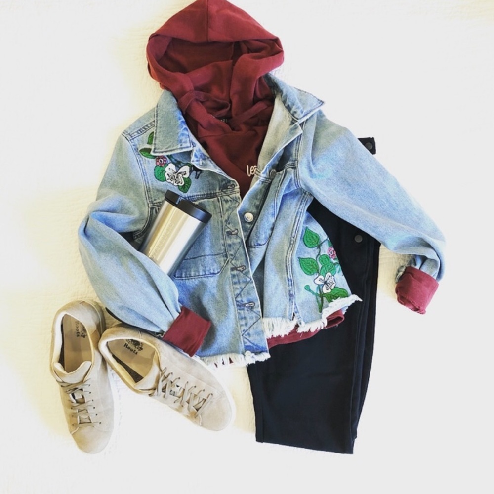 H&M Loves Coachella Embroidered Denim Jacket